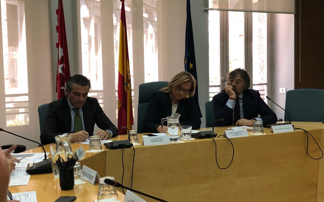 ATRADICE y el resto de organizaciones del Comité Madrileño del Transporte se reúnen con la Consejera de Transportes, Vivienda e Infraestructuras de la Comunidad de Madrid.