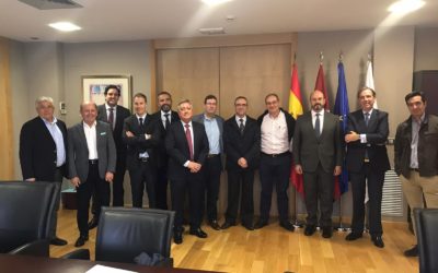 CETM-Madrid traslada al expresidente de la Comunidad de Madrid y candidato del PP al Senado, Pedro Rollán, la difícil situación del transporte de mercancías por carretera