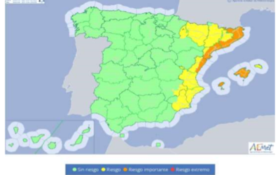 UNA NUEVA DANA AMENAZA CON LLUVIAS TORRENCIALES EN CATALUÑA, LA COMUNIDAD VALENCIANA Y BALEARES