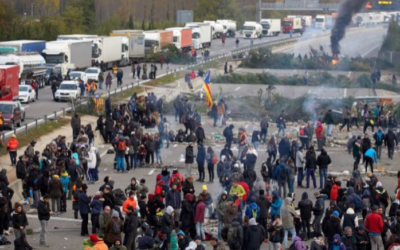 EL SECTOR DEL TRANSPORTE DENUNCIA LOS CORTES DE  CARRETERA EN CATALUÑA