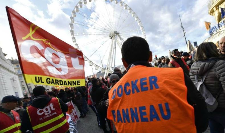 LA CGT CONVOCA OTRA HUELGA EN LOS PUERTOS MARÍTIMOS FRANCESES QUE SE ALARGARÁ HASTA EL 24 DE ENERO