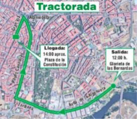 LOS AGRICULTORES TAMBIÉN REALIZARÁN HOY  ‘TRACTORADAS’ EN SALAMANCA, ZAMORA, PALENCIA Y BURGOS