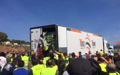 LA CETM CONDENA EL ASALTO A UN CAMIÓN DURANTE LAS PROTESTAS DE LOS AGRICULTORES EN JAÉN