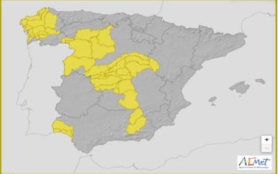 LA AEMET ACTIVA EL AVISO AMARILLO POR RIESGO DE TORMENTAS
