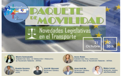 WEBINAR PAQUETE DE MOVILIDAD. NOVEDADES LEGISLATIVAS EN EL  TRANSPORTE