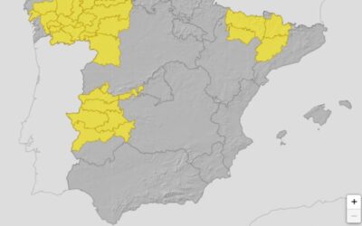 La AEMET alerta de las lluvias intensas que tendrán lugar en buena parte de la Península hasta el próximo miércoles