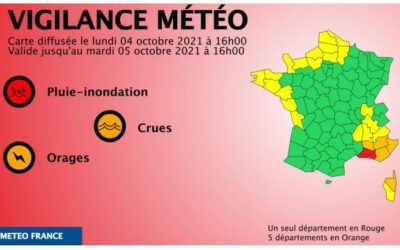 Aviso por tormentas e inundaciones en el sur de Francia