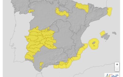 Un frente frío dejará lluvias generalizadas en la Península y Baleares a partir del jueves