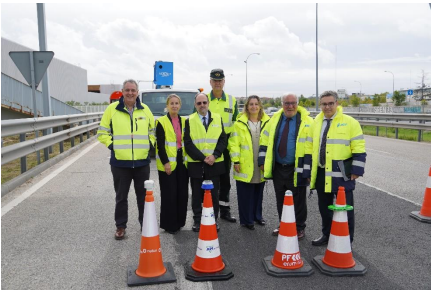 La DGT utilizará conos conectados para la señalización de las obras en carretera